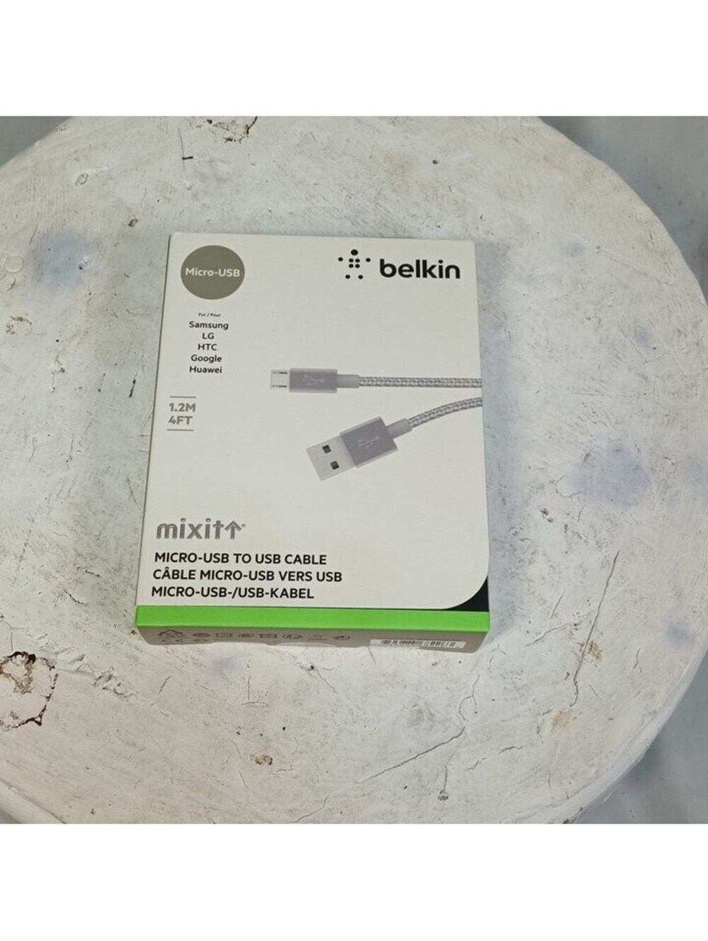 Belkin Mixit Micro-USB Cable 4FT Gray Charging Data Sync Samsung LG Android
